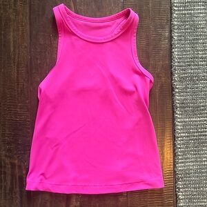 Lululemon🩷 SONIC PINK waist length align razorback tank top SIZE 2